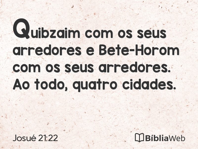 Josué 21:22 em imagem para compartilhar
