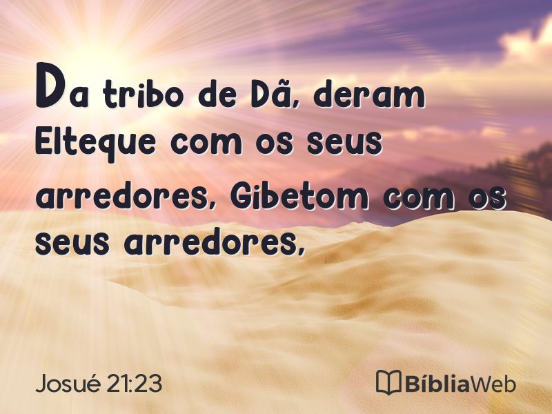 Josué 21:23 em imagem para compartilhar