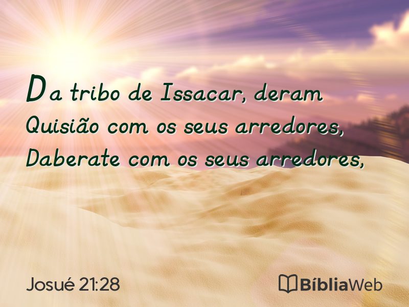 Josué 21:28 em imagem para compartilhar