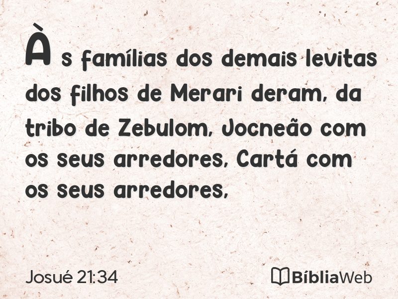 Josué 21:34 em imagem para compartilhar