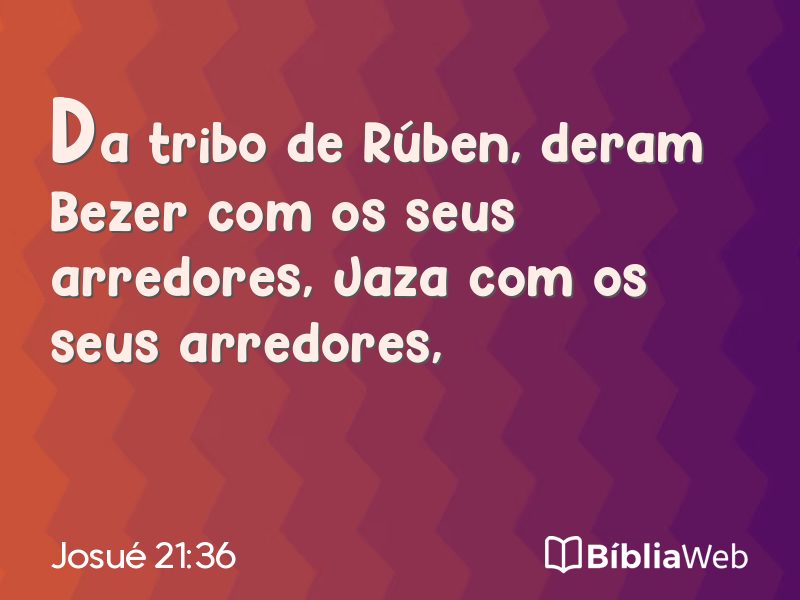Josué 21:36 em imagem para compartilhar