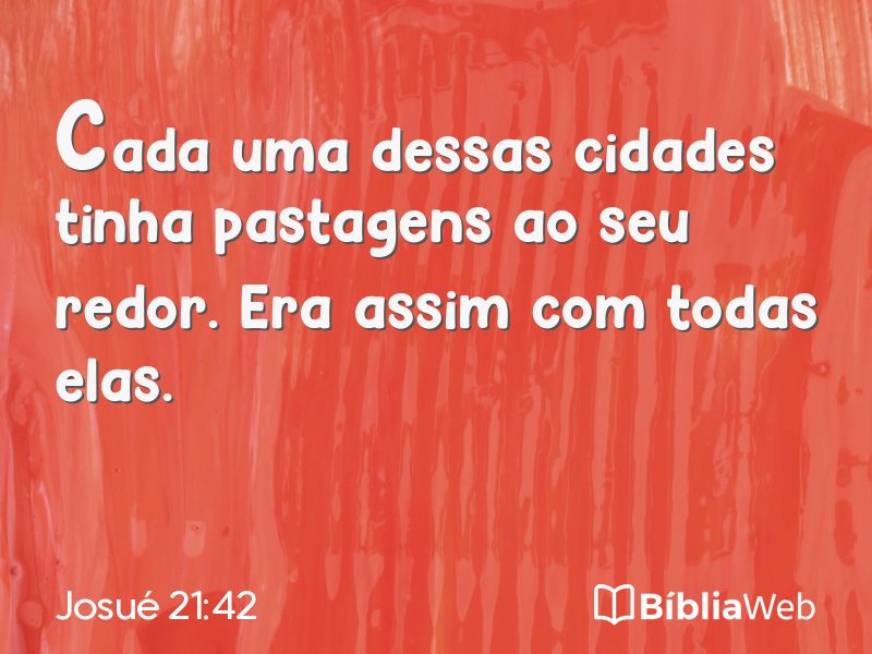 Josué 21:42 em imagem para compartilhar