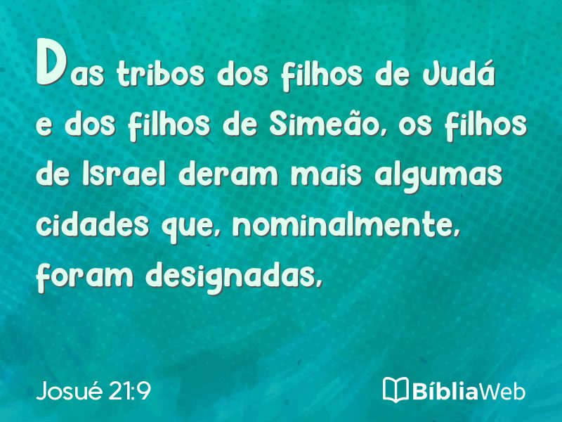 Josué 21:9 em imagem para compartilhar