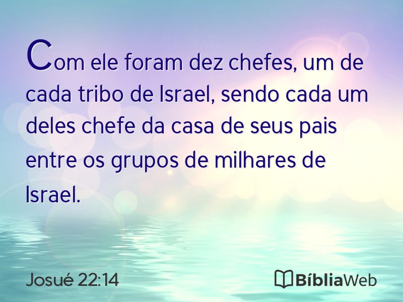 Josué 22:14 em imagem para compartilhar