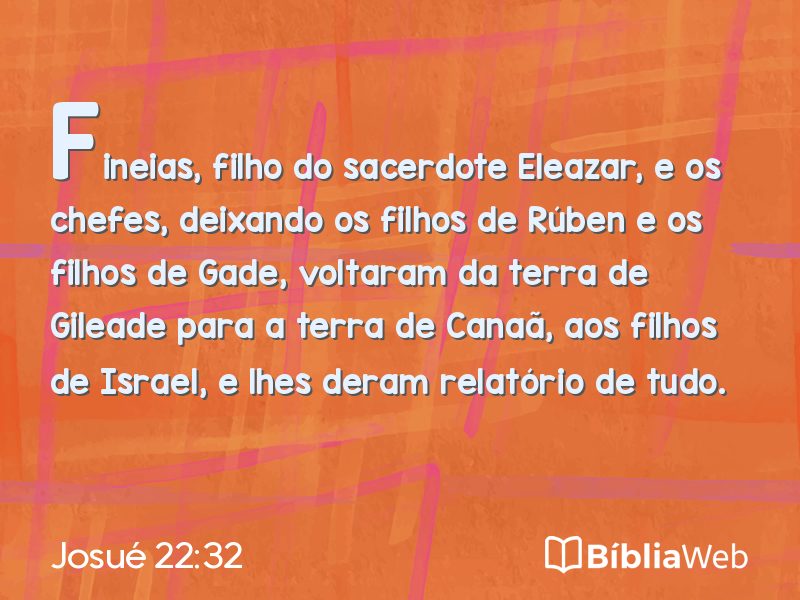 Josué 22:32 em imagem para compartilhar