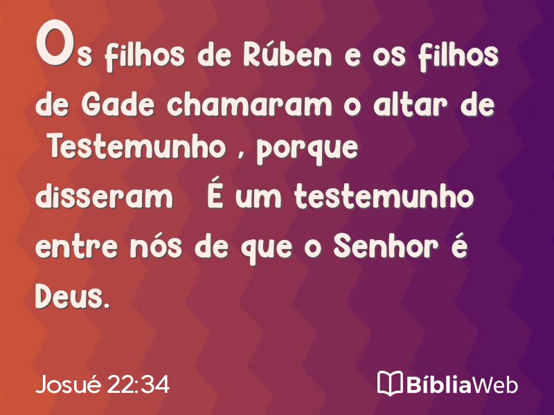 Josué 22:34 em imagem para compartilhar