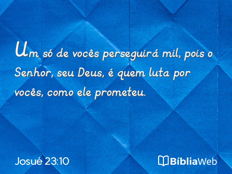 Josué 23:10 em imagem para compartilhar