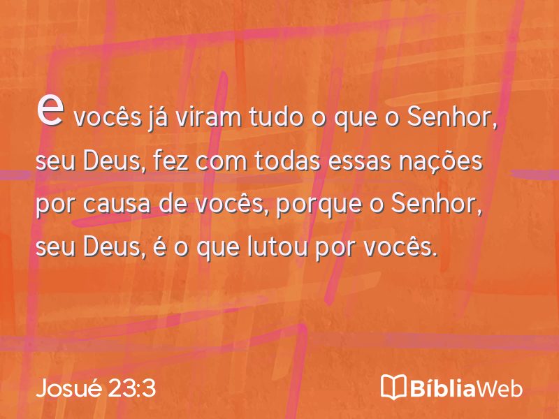 Josué 23:3 em imagem para compartilhar