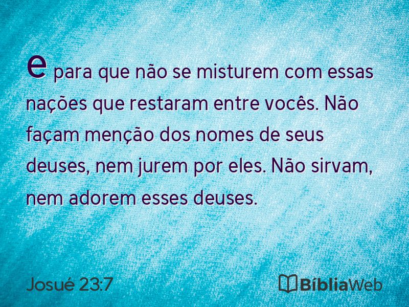 Josué 23:7 em imagem para compartilhar