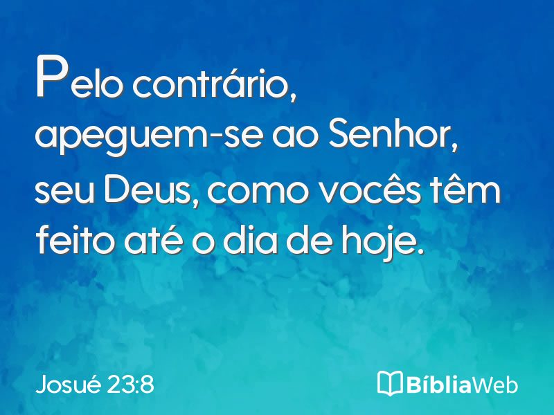 Josué 23:8 em imagem para compartilhar