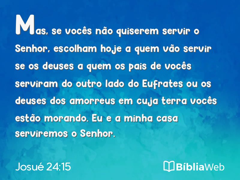 Josué 24:15 em imagem para compartilhar
