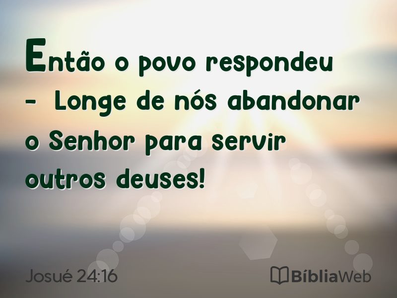 Josué 24:16 em imagem para compartilhar
