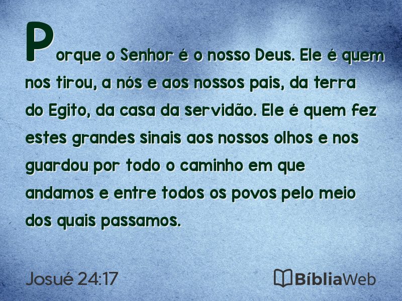 Josué 24:17 em imagem para compartilhar