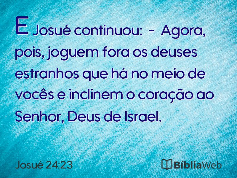 Josué 24:23 em imagem para compartilhar