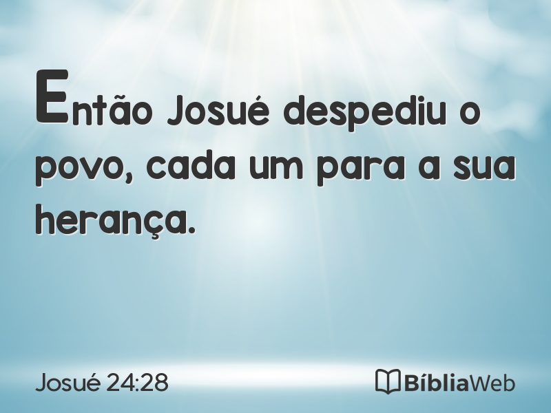 Josué 24:28 em imagem para compartilhar