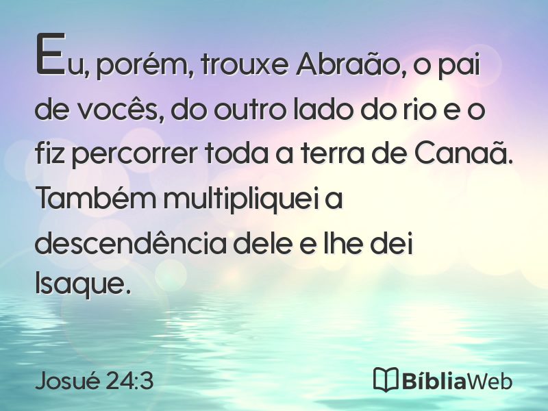 Josué 24:3 em imagem para compartilhar