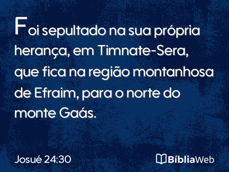 Josué 24:30 em imagem para compartilhar
