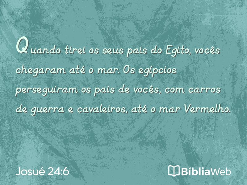 Josué 24:6 em imagem para compartilhar