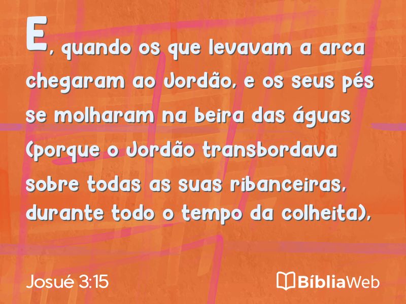Josué 3:15 em imagem para compartilhar