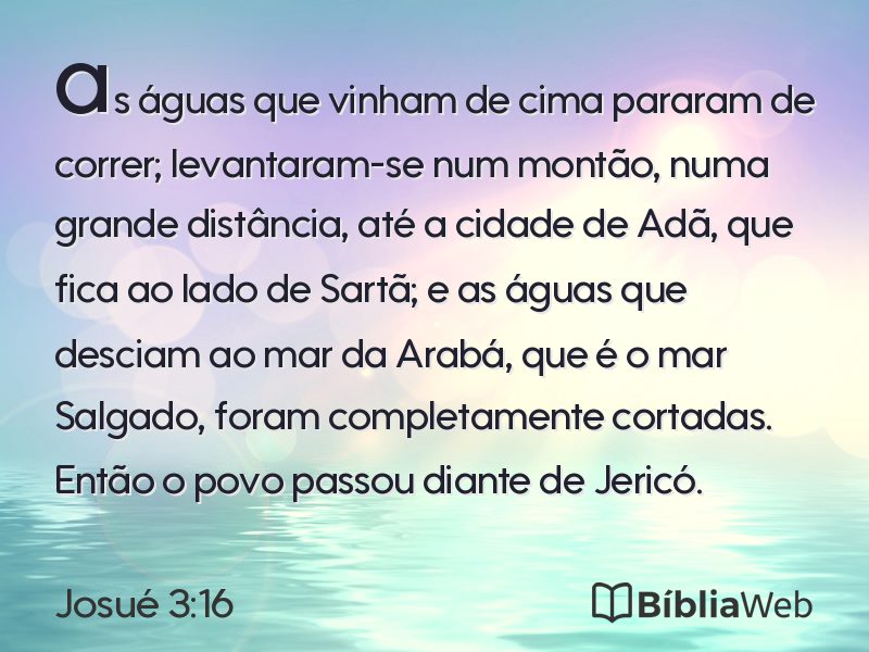 Josué 3:16 em imagem para compartilhar