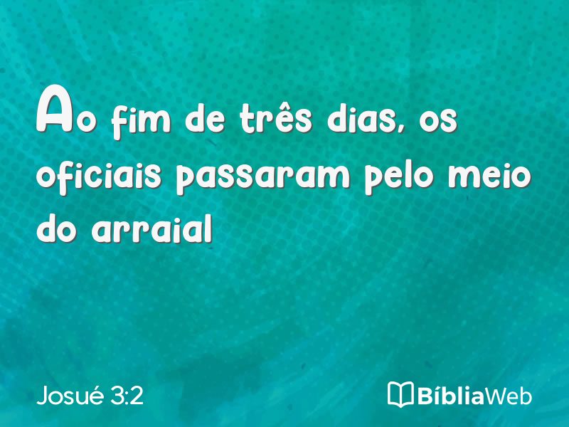 Josué 3:2 em imagem para compartilhar