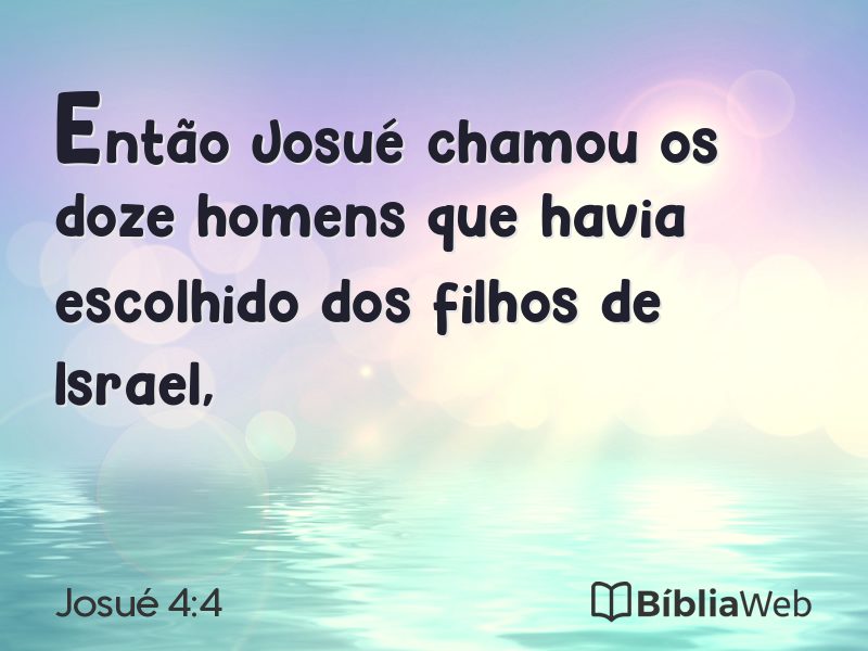 Josué 4:4 em imagem para compartilhar