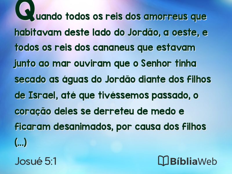 Josué 5:1 em imagem para compartilhar