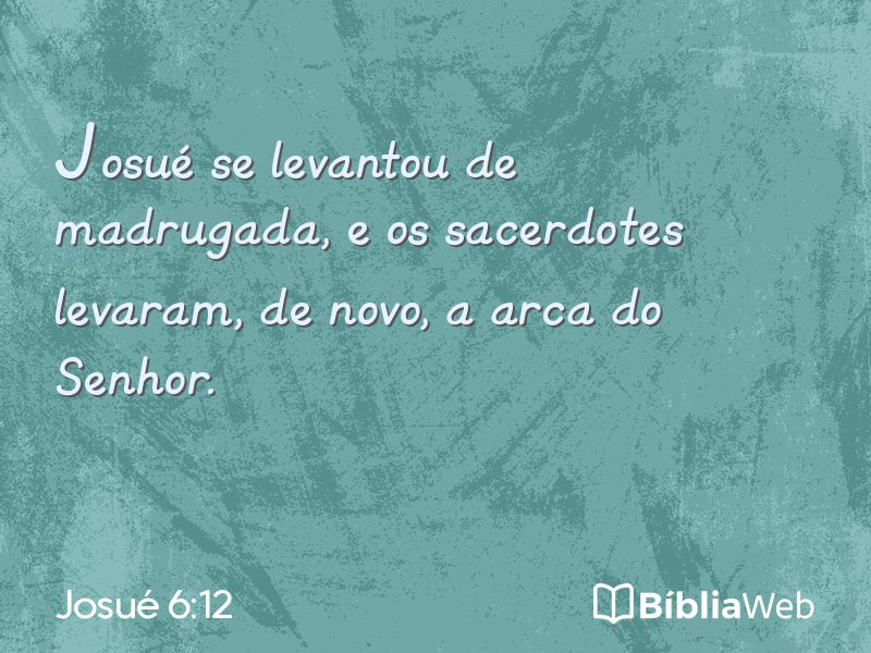 Josué 6:12 em imagem para compartilhar