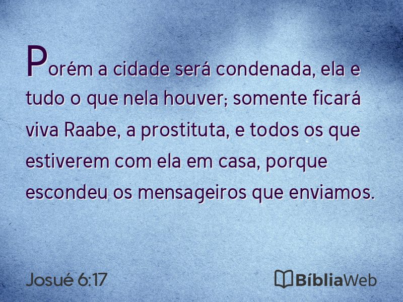 Josué 6:17 em imagem para compartilhar
