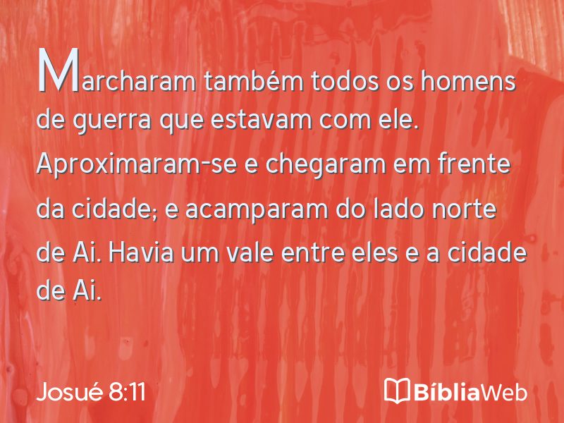 Josué 8:11 em imagem para compartilhar