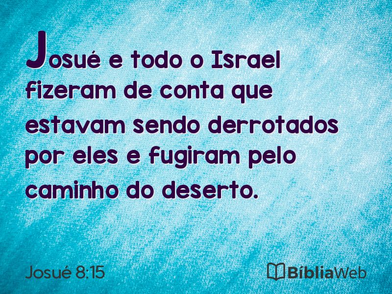 Josué 8:15 em imagem para compartilhar