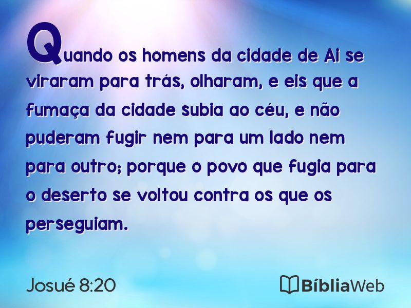 Josué 8:20 em imagem para compartilhar