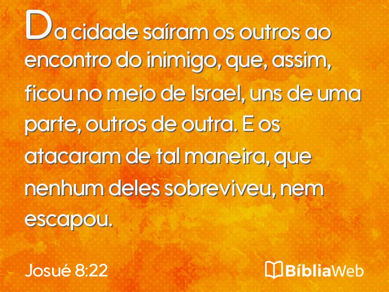 Josué 8:22 em imagem para compartilhar