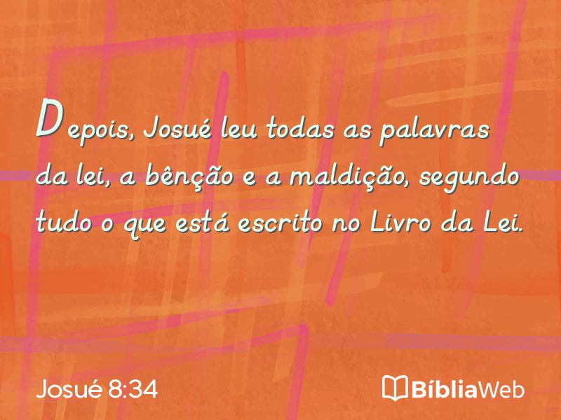 Josué 8:34 em imagem para compartilhar