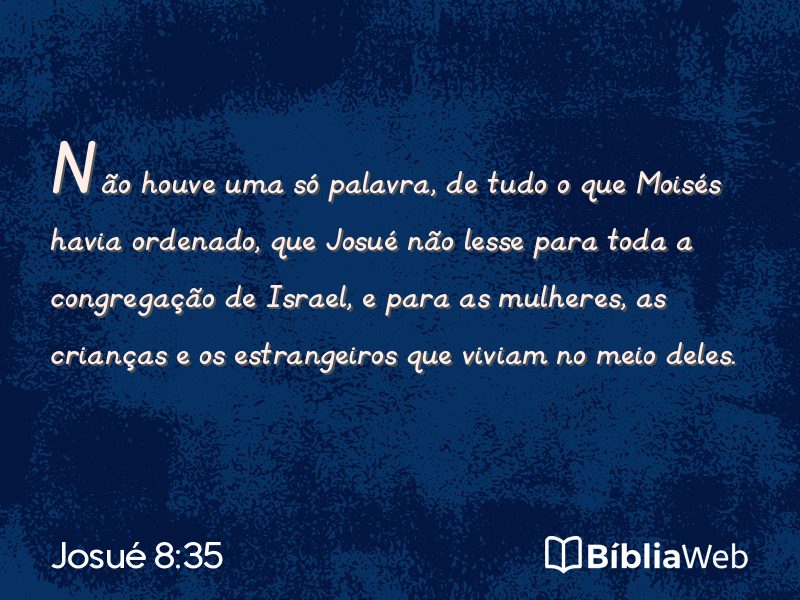 Josué 8:35 em imagem para compartilhar