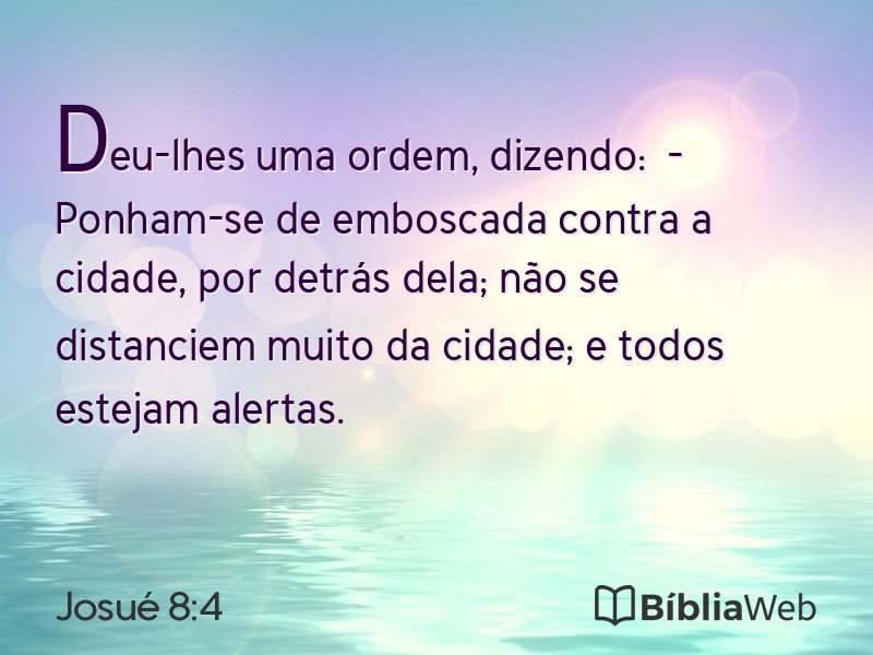 Josué 8:4 em imagem para compartilhar