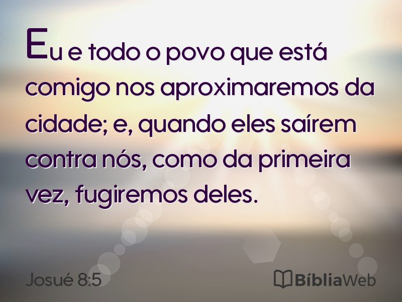 Josué 8:5 em imagem para compartilhar
