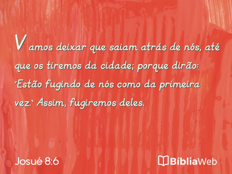 Josué 8:6 em imagem para compartilhar