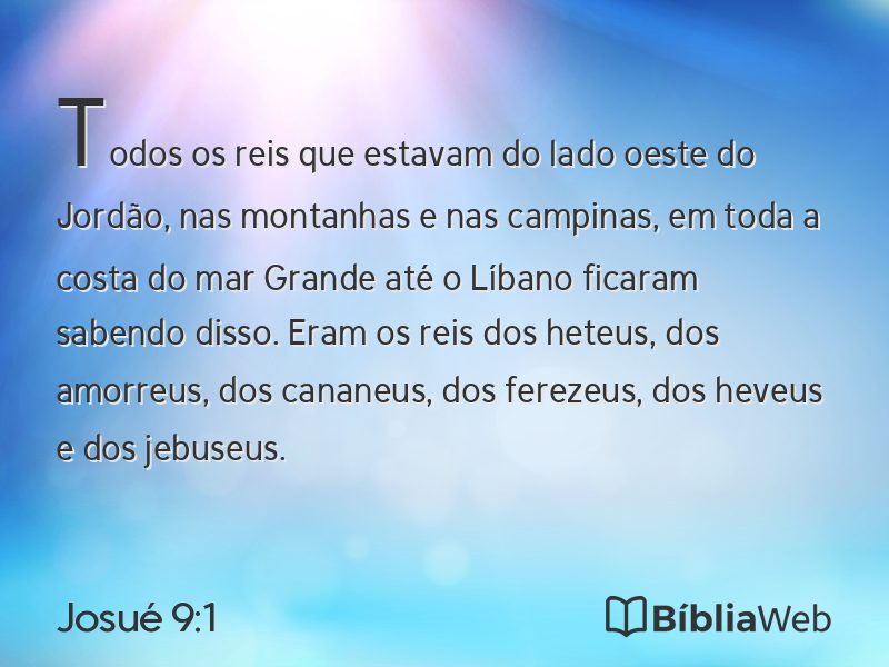 Josué 9:1 em imagem para compartilhar