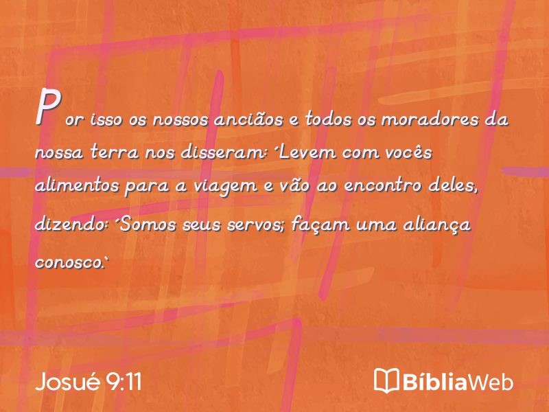 Josué 9:11 em imagem para compartilhar