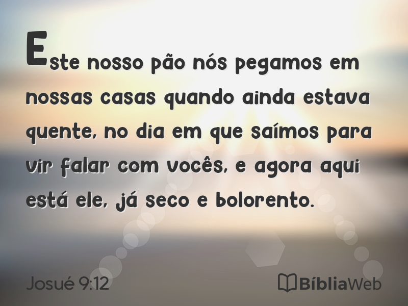 Josué 9:12 em imagem para compartilhar