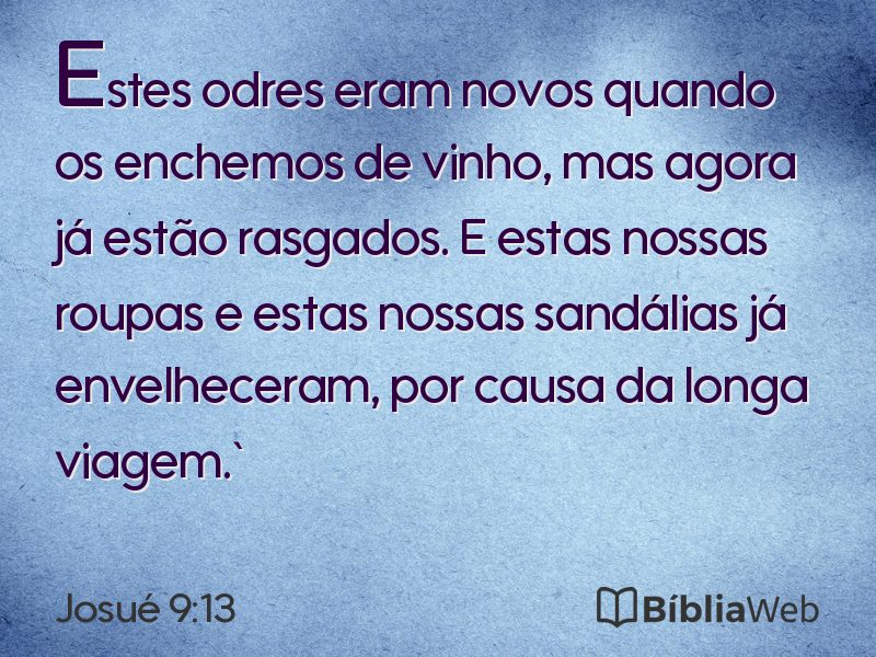 Josué 9:13 em imagem para compartilhar