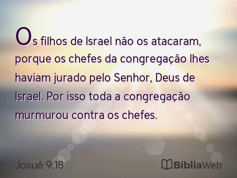 Josué 9:18 em imagem para compartilhar