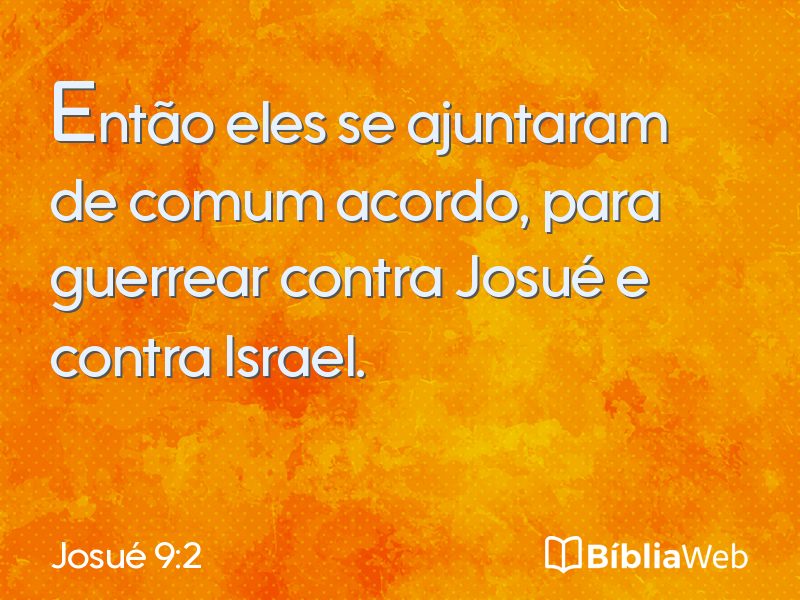 Josué 9:2 em imagem para compartilhar
