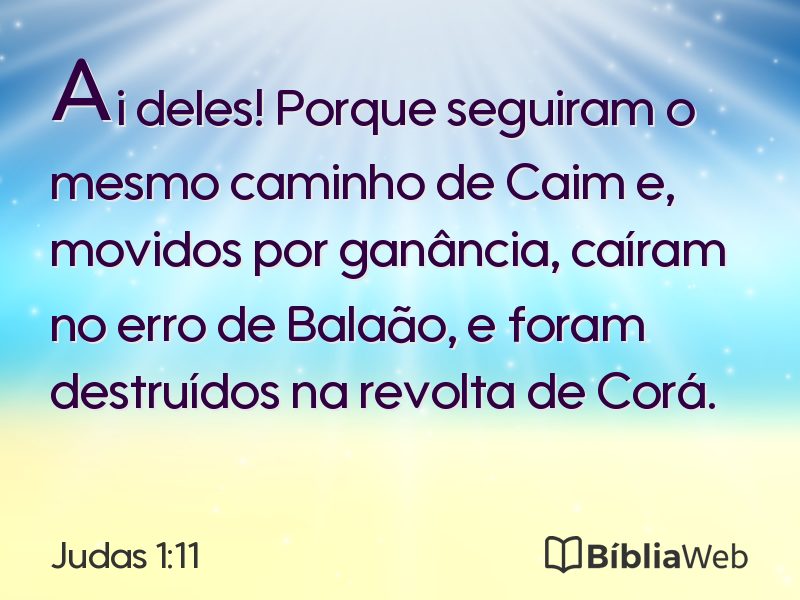 Judas 1:11 em imagem para compartilhar