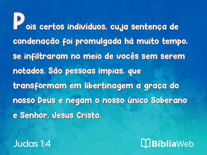 Judas 1:4 em imagem para compartilhar