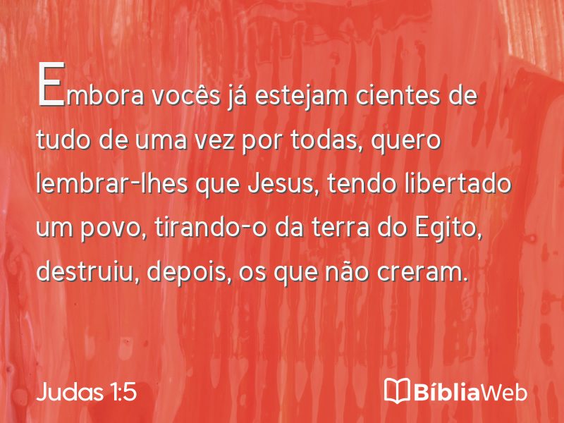 Judas 1:5 em imagem para compartilhar