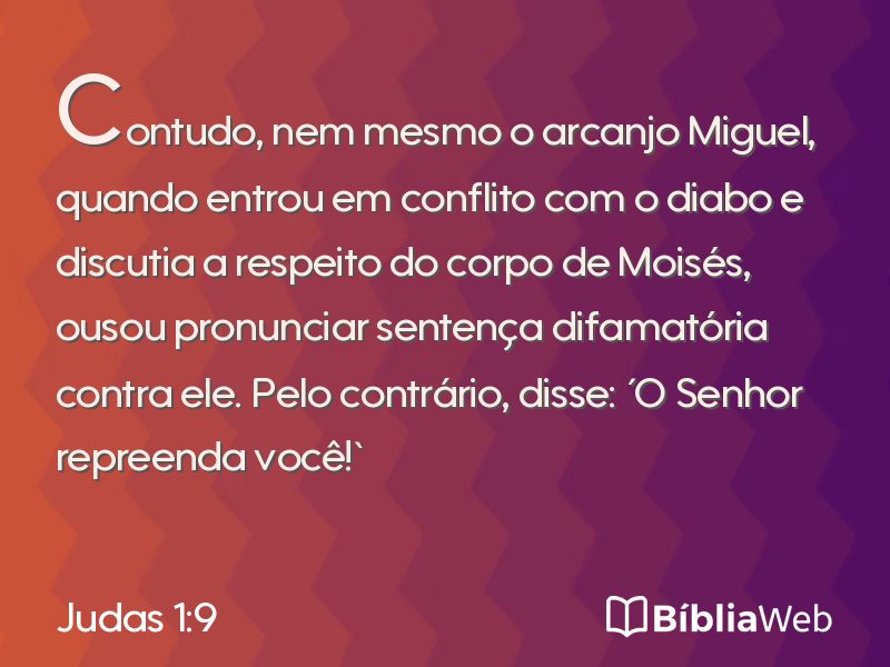 Judas 1:9 em imagem para compartilhar