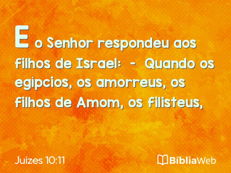 Juízes 10:11 em imagem para compartilhar