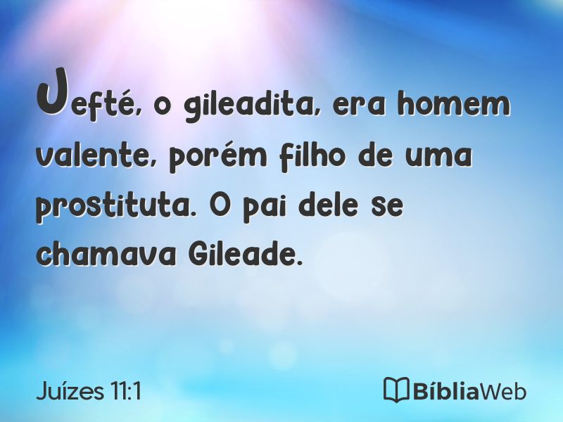 Juízes 11:1 em imagem para compartilhar